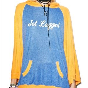 Wildfox Jet Lagged Hooded Poncho Top